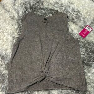 Purple/brownish muscle tank with cute front detail size m